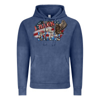 Vintage Denim i back the blue eagle Vintage Hoodie - NancyCooperArtShop