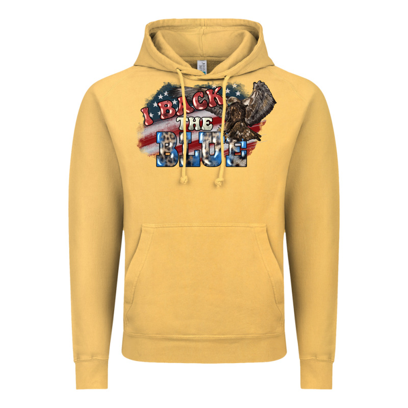 I Back The Blue Eagle Vintage Hoodie by NancyCooperArtShop | Teevron