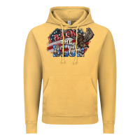 Vintage Mustard i back the blue eagle Vintage Hoodie - NancyCooperArtShop