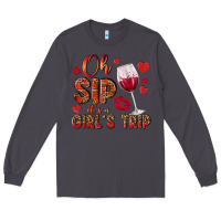 Smoke oh sip its a girls trip Long Sleeve Tee - NancyCooperArtShop
