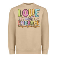 Mushroom love and embrace every version of you Heavyweight Sweatshirt - MaliasSmallBusiness