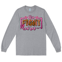 Heather Grey go fight win Long Sleeve Tee - JahusDesignShop