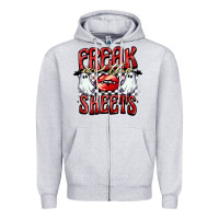 Heather Grey freak in the sheets Zipper Hoodie - BarkalooDesign