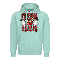 Seafoam freak in the sheets Zipper Hoodie - BarkalooDesign