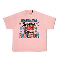 Salmon where the spirit of the lord is there is freedom Urban Heavy Tee - MaliasSmallBusiness