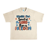 Sandshell where the spirit of the lord is there is freedom Urban Heavy Tee - MaliasSmallBusiness