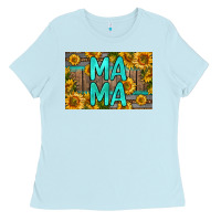 Baby Blue mama whiskey barrel skinny metal can holder Ladies Tee - HRA Design Shop