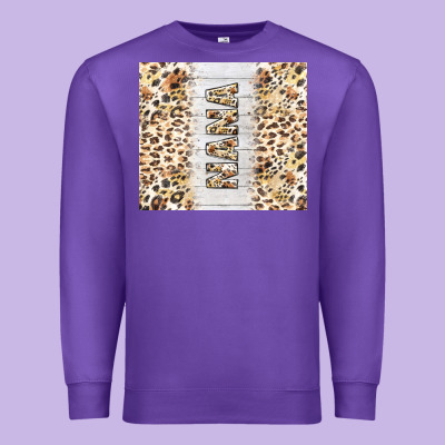 Mother's Day Nana Leopard Tumbler Tbs Premium Sweatshirt Designed By Tumblerdesignbyshophia