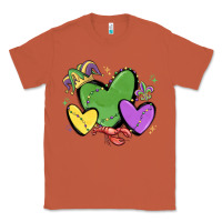 Copper mardi gras hearts Classic Tee - MaliasSmallBusiness