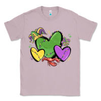 Lilac mardi gras hearts Classic Tee - MaliasSmallBusiness