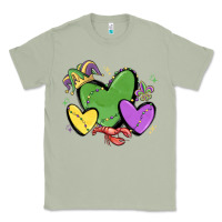 Matcha mardi gras hearts Classic Tee - MaliasSmallBusiness