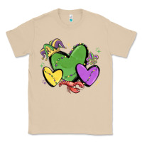 Mushroom mardi gras hearts Classic Tee - MaliasSmallBusiness