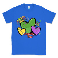 True Royal mardi gras hearts Classic Tee - MaliasSmallBusiness