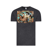 Vintage Black 3 western horses running free Vintage Tee - LillyAllenDesigns