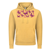 Vintage Mustard breast cancer butterflies Vintage Hoodie - Jasminsmagicworld