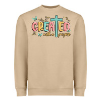 Mushroom created with a purpose Heavyweight Sweatshirt - MaliasSmallBusiness