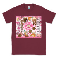 Burgundy cafecito y chisme Classic Tee - JahusDesignShop
