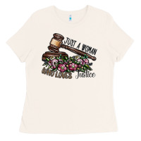 Bone just a woman who loves justice Ladies Tee - SublimationCraftShop