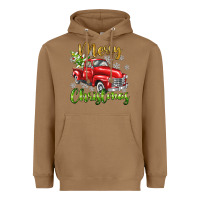 Toasted Coconut Merry Christmas truck Heavyweight Hoodie - texasbilliewilder