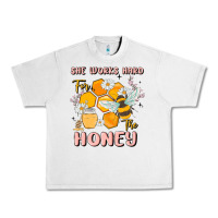 Lunar Rock she works hard for the honey Urban Heavy Tee - MaliasSmallBusiness