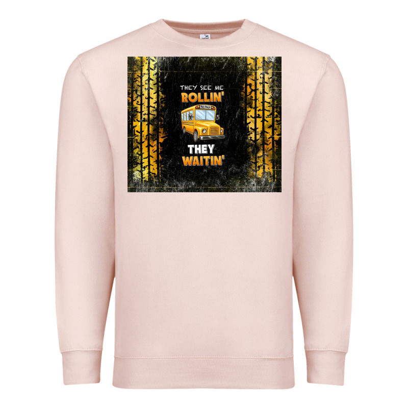 They See Me Rollin' They Waitin' School Bus Premium Sweatshirt by TumblerDesignByShophia | Teevron