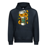 Navy Mama Needs Coffee Cup Urban Hoodie - FaDigitalArtStudio