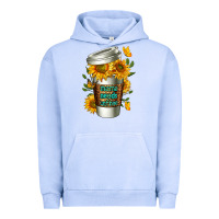 Pigment Grape Ice Mama Needs Coffee Cup Urban Hoodie - FaDigitalArtStudio