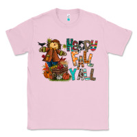Bubblegum Pink happy fall y all Classic Tee - CowhideDigitalArt