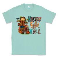 Seafoam happy fall y all Classic Tee - CowhideDigitalArt
