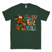 Sports Green happy fall y all Classic Tee - CowhideDigitalArt