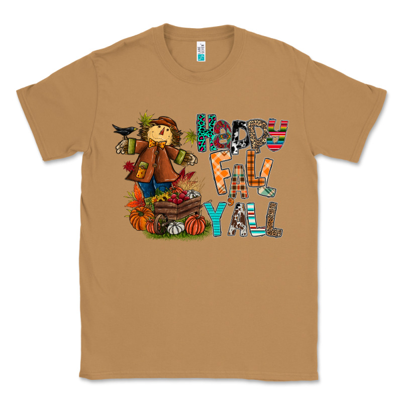 Happy Fall Y All Classic Tee by CowhideDigitalArt | Teevron