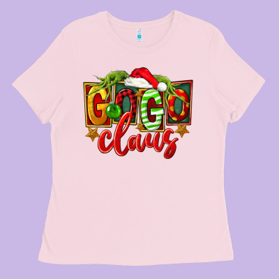 Christmas Gogo Claus Ladies Tee Designed By Fadigitalartstudio