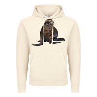 Vintage Artic Sea Lion Illustrations Vintage Hoodie - LillyAllenDesigns