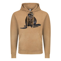 Vintage Camel Sea Lion Illustrations Vintage Hoodie - LillyAllenDesigns