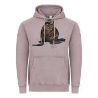 Vintage Zinc Sea Lion Illustrations Vintage Hoodie - LillyAllenDesigns