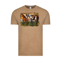 Vintage Coffee 2 horses at the ranch Vintage Tee - LillyAllenDesigns
