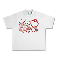 Lunar Rock valentine's day stethoscope Urban Heavy Tee - MaliasSmallBusiness