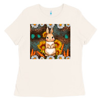 Bone Rabbit daisy sunflower leopard 20oz tumbler Ladies Tee - Neo Western