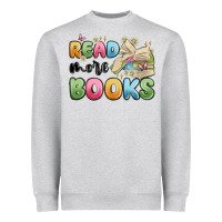 Heather Grey read more books Heavyweight Sweatshirt - MaliasSmallBusiness