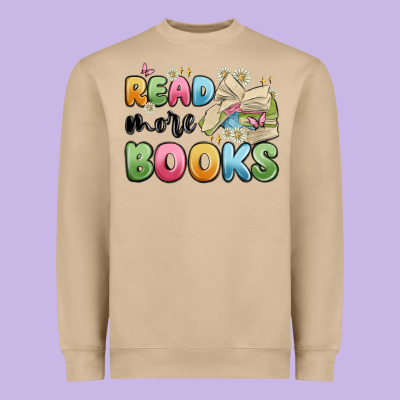 Read More Books Heavyweight Sweatshirt Designed By Maliassmallbusiness