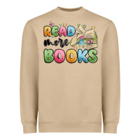 Mushroom read more books Heavyweight Sweatshirt - MaliasSmallBusiness