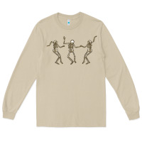 Mushroom dancing skeletons Long Sleeve Tee - MaliasSmallBusiness