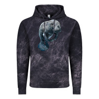 Cloud Black Manatee Illustrations Vintage Hoodie - LillyAllenDesigns