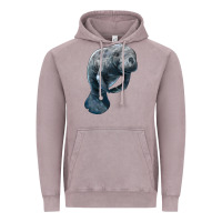 Manatee Illustrations Vintage Hoodie | Teevron