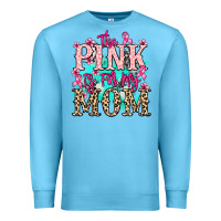 Ocean Blue The pink is for my Mom Cancer Awareness Premium Sweatshirt - HowdyJamesFarm