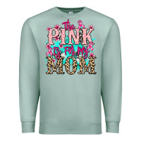 Seafoam The pink is for my Mom Cancer Awareness Premium Sweatshirt - HowdyJamesFarm