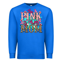 True Royal The pink is for my Mom Cancer Awareness Premium Sweatshirt - HowdyJamesFarm