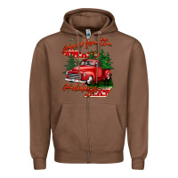 Chestnut home for the holidays michigan Zipper Hoodie - BarkalooDesign