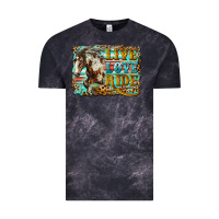 Cloud Black live love ride horse Vintage Tee - LillyAllenDesigns