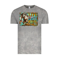 Live Love Ride Horse Vintage Tee | Teevron